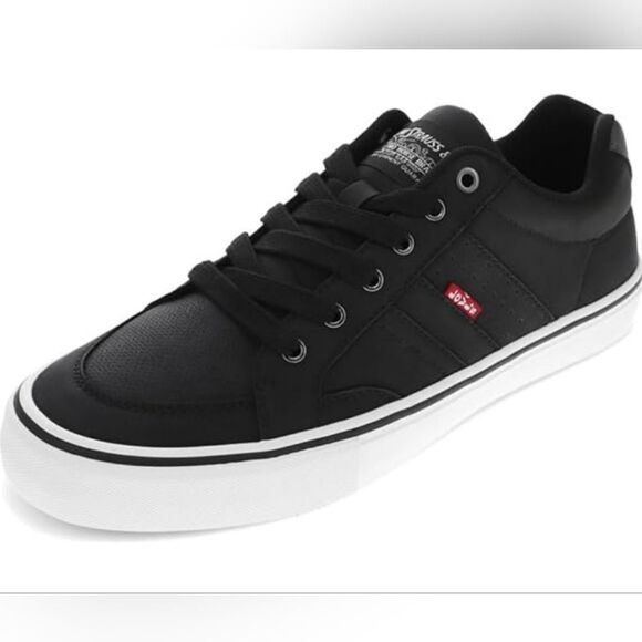 🇬🇪🔸️NWT Levi's Black Avery Sneakers Men's Size 9.5 - Picture 10 of 12